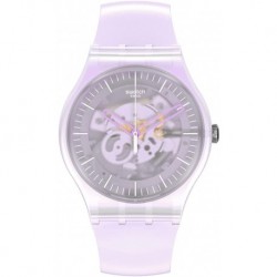 Reloj SUOK155 Swatch New Gent Quartz Silicone Strap, Pink, 20 Casual