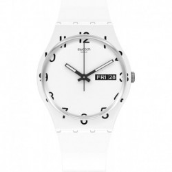 Reloj GW716 Swatch Quartz Silicone Strap, White, 16 Casual