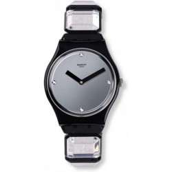 Reloj GB300A Swatch Originals Luxy-Square Grey Dial Plastic Strap Unisex