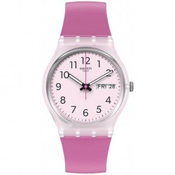 Reloj GE724 Swatch Gent Standard Quartz bio-sourced Material Strap, Pink, 16 Casual