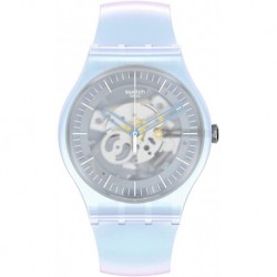 Reloj SUOK154 Swatch New Gent Quartz Silicone Strap, Blue, 20 Casual