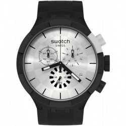 Reloj SB02B404 Swatch Quartz Plastic Strap, Black, 20 Casual