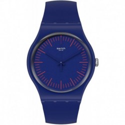 Reloj SUON146 Swatch Quartz Silicone Strap, Blue, 20 Casual