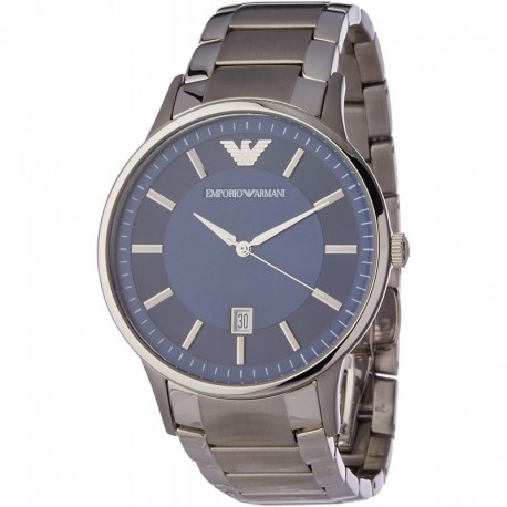 Reloj Emporio Armani AR11180 Quartz Blue Dial Hombre (Importación USA)