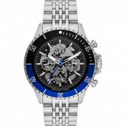 Reloj Michael Kors MK9045 Hombre Bayville Automatic with Stainless Steel Strap, Silver, 22 (Model: MK9045)