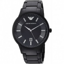 Reloj Emporio Armani AR11079 Hombre Fashion Stainless Steel Quartz Stainless-Steel Strap, Black, 20 (Model: AR11079)