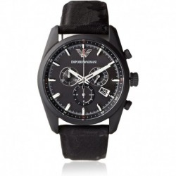 Reloj Emporio Armani AR6051 Sport Chronograph Black Dial Canvas Hombre