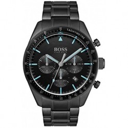Reloj Hugo Boss 1513675 Hombre Chronograph Trophy Black Stainless Steel Bracelet 44mm -