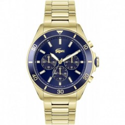Reloj Lacoste 2011151 Hombre Quartz with Stainless Steel Strap, Gold Plated, 22 (Model: 2011151)