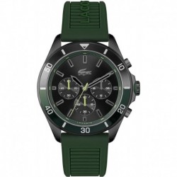 Reloj Lacoste 2011153 Hombre Stainless Steel Quartz with Silicone Strap, Green, 22 (Model: 2011153)