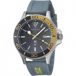 Reloj Nautica NAPABS021 Hombre N83 Trendy 43mm Gray Dial Silicone