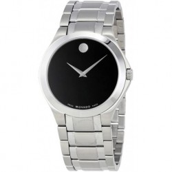 Reloj Movado 0606781 Hombre Steel Bracelet & Case Quartz Black Dial Analog 606781