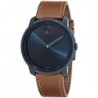 Reloj Movado 3600470 Bold Ink Blue Dial Cognac Leather Hombre
