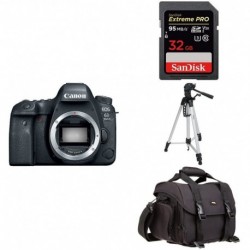 Camara Canon EOS 6D Mark II Digital SLR Camera Body + Accessory Bundle