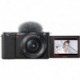 Camara Sony Alpha ZV-E10 - APS-C Interchangeable Lens Mirrorless Vlog Camera Kit Black