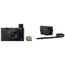 Camara Sony RX100 VII Premium Compact Camera with 1.0-Type Stacked CMOS Sensor (DSCRX100M7) Jacket Case (LCJRXK/B) for Series Digital Still Cameras