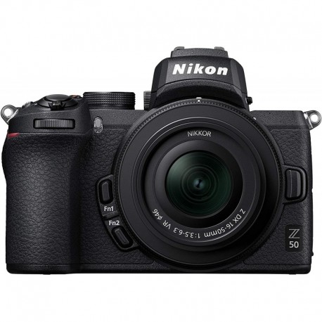 Camara Nikon Z50 + Z DX 16-50mm Mirrorless Camera Kit (209-point Hybrid AF, High Speed Image Processing, 4K UHD Movies, Resolution LCD Monitor) VOA050