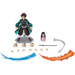 Figura Figma Max Factory Demon Slayer: Kimetsu no Yaiba: Tanjiro Kamado Deluxe Action Figure, Multicolor