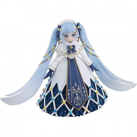 Figura Figma Max Factory Character Vocal Series 01: Hatsune Miku Snow (Glowing Version) Action Figure, Multicolor