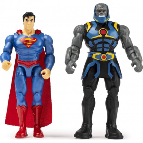 Figura DC Comics, 4-Inch Superman vs. Darkseid Action Figure 2-Pack with 6 Mystery Accessories, Adventure 1