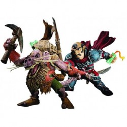 Figura DC Unlimited World of Warcraft Series 8: Gnome Rogue: Brink Spannercrank vs. Kobold Miner: Snaggle Action Figure 2-Pack