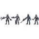 Figura Star Wars Mission Fleet Clone Commando Clash 2.5-Inch-Scale Action Figure 4-Pack with Multiple Accessories, Toys for Kids Ages 4 and Up