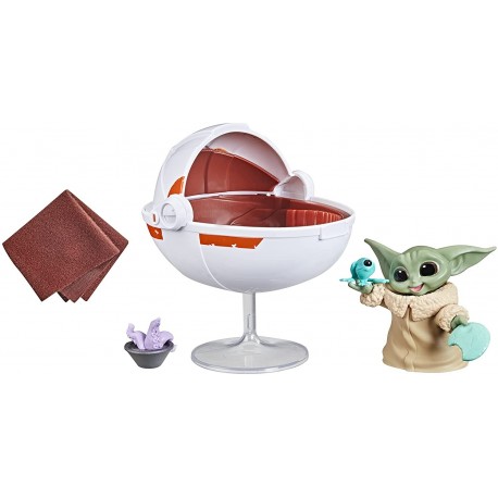 Figura Star Wars The Bounty Collection Grogu's Hover-Pram Pack Child Collectible 2.25-Inch-Scale Figure with Accessories, Kids Ages 4 and Up