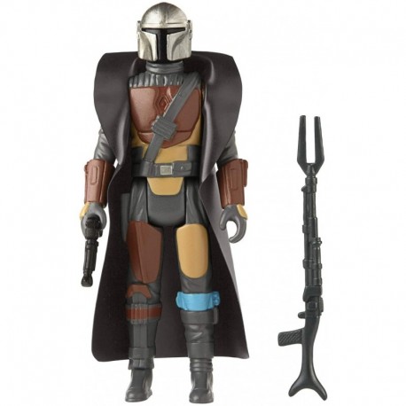 Figura Star Wars Retro Collection The Mandalorian Toy 3.75-Inch-Scale Collectible Action Figure with Accessories, Toys for Kids Ages 4 and Up