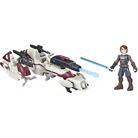 Figura Star Wars Mission Fleet Expedition Class Anakin Skywalker BARC Speeder Strike 2.5-Inch-Scale Figure and Vehicle for Kids Ages 4 Up