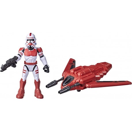 Figura Star Wars Mission Fleet Gear Class Shock Trooper Secure The City 2.5-Inch-Scale Figure and Vehicle, Toys for Kids Ages 4 Up