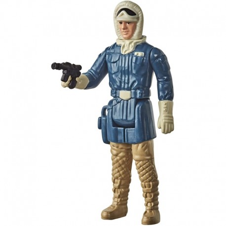 Figura Star Wars Retro Collection Han Solo (Hoth) Toy 3.75-inch Scale Wars: The Empire Strikes Back Figure, Toys for Kids Ages 4 and Up