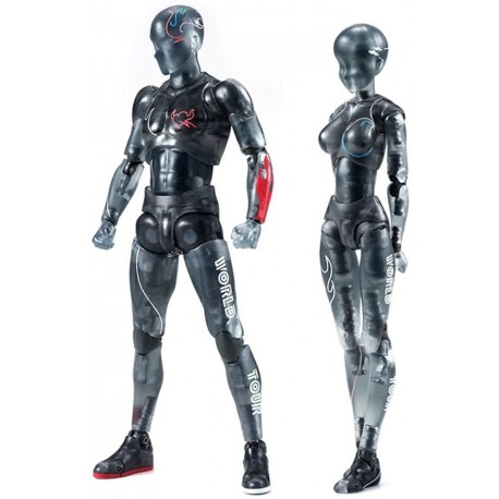 Figura COPYLOVE Figure Model PVC Action Drawing Models, Body-Kun/Chan DX Male/Female for SHF Children Kids Collector Toy Gift (Female+Male)