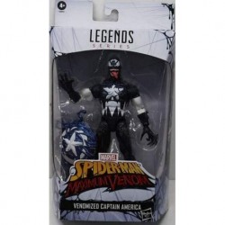 Figura Marvel Hasbro Legends Series 15-cm Collectible Venomised Captain America Action Figure Toy, Premium Design and 2 Accessories