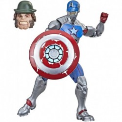 Figura Marvel Hasbro Legends Series 6-inch Collectible Civil Warrior Action Figure Toy for Age 4 and Up with Shield Accessory