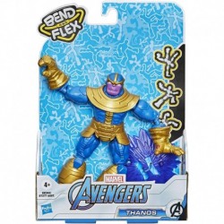 Figura Marvel E8344 Avengers Bend and Flex Action, 6-Inch Flexible Thanos Figure, Includes Accessory, Ages 4 Up