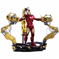Figura Hot Toys Marvel Iron Man 2 Mark IV Diecast Figure with Suit-up Gantry 1/6 Scale Set