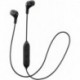 Audifonos JVC Soft Wireless Earbud with Stayfit Tips, Remote and Mic Bluetooth Black (HA-FX9BTB)