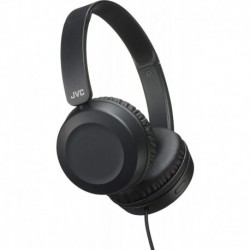 Audifonos JVC HA-S31MB On Ear Lightweight Headphones with Powerful Sound, Integrated Remote & Mic for Smartphones (Black)