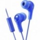 Audifonos JVC HAFX7MA GUMY Inner Ear Headphones with Remote and Microphone - Blue