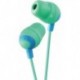 Audifonos JVC Stereo in-Ear Lightweight Water-Resistant Noise Isolating Headphones (Green)