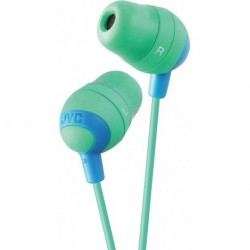 Audifonos JVC Stereo in-Ear Lightweight Water-Resistant Noise Isolating Headphones (Green)