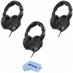 Audifonos SENNHEISER 3 Pack HD 280 PRO Closed Around-The-Ear Monitoring Headphones - with Microfiber Cloth