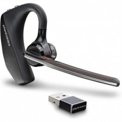 Audifonos Plantronics - Voyager 5200 UC (Poly) Bluetooth Single-Ear (Monaural) Headset Compatible to connect your PC and/or Mac Works with Teams, Zoom