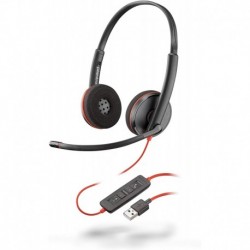 Audifonos Plantronics - Blackwire 3220 Wired Dual-Ear (Stereo) Headset with Boom Mic USB-A to connect your PC and/or Mac
