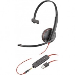 Audifonos Plantronics Blackwire 3215 USB-A Headset, On-Ear Mono Wired