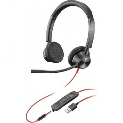 Audifonos Plantronics Poly Blackwire 3325 Microsoft USB-A & 3.5mm Wired Headset - 214016-101