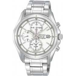 Reloj Seiko SSC003 Hombre Stainless Steel Analog White (Importación USA)