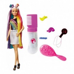 Barbie Peinado Arcoiris Con Accesorios Mattel Fxn96 (Entrega Inmediata)