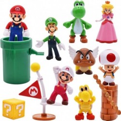 Figura Super Mario Bros Set X 12 Piezas + Obsequio (Entrega Inmediata)