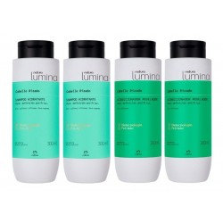 4 Shampoo Acondicionador Lumina (Entrega Inmediata)
